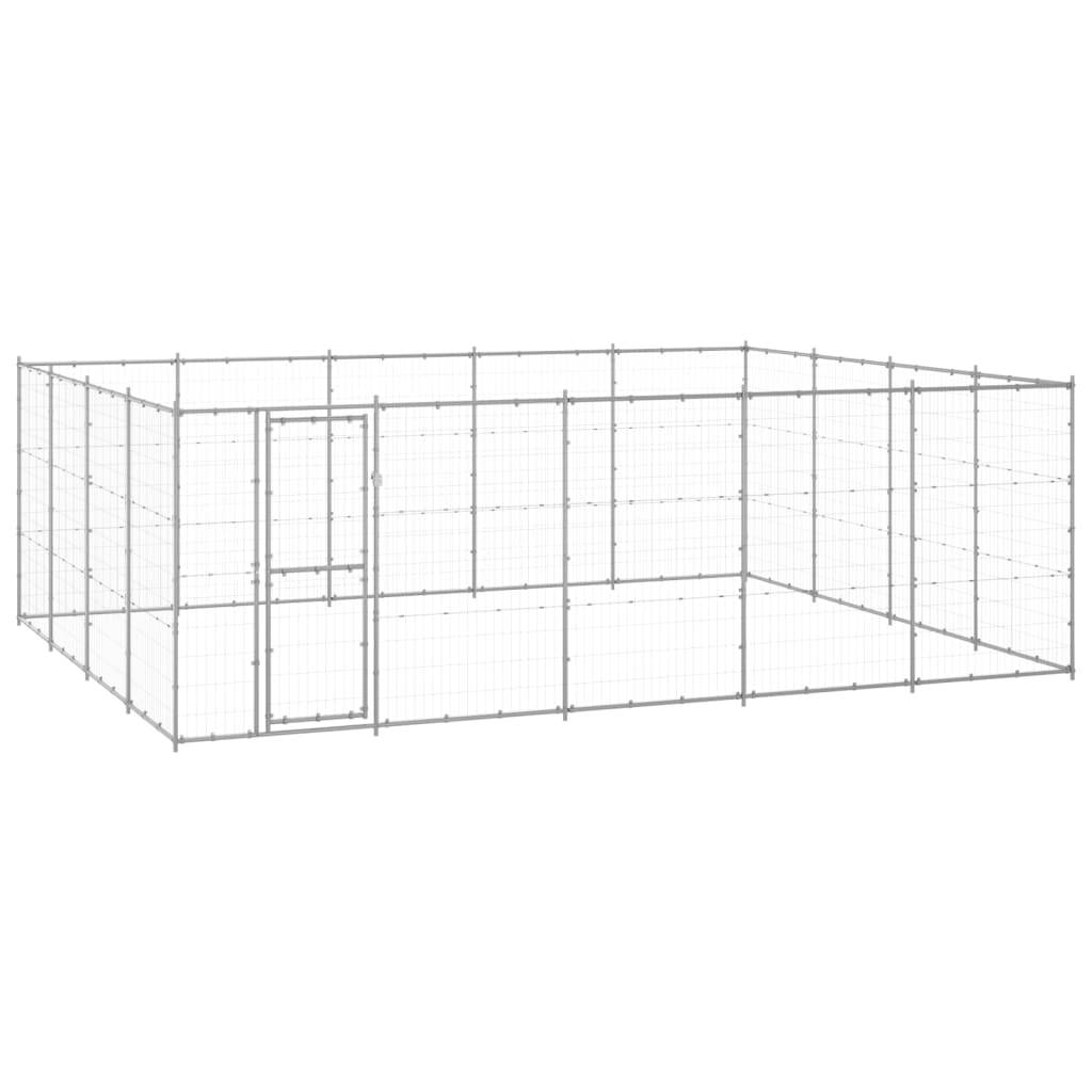Vidaxl - Chenil extérieur Acier galvanisé 24,2 m² vidaXL 3082319 - Imagen 1