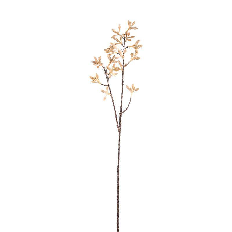 Fleur Artificielle Brindille Firmiana Beige en Polyester Haute Tige 79cm - Image 2