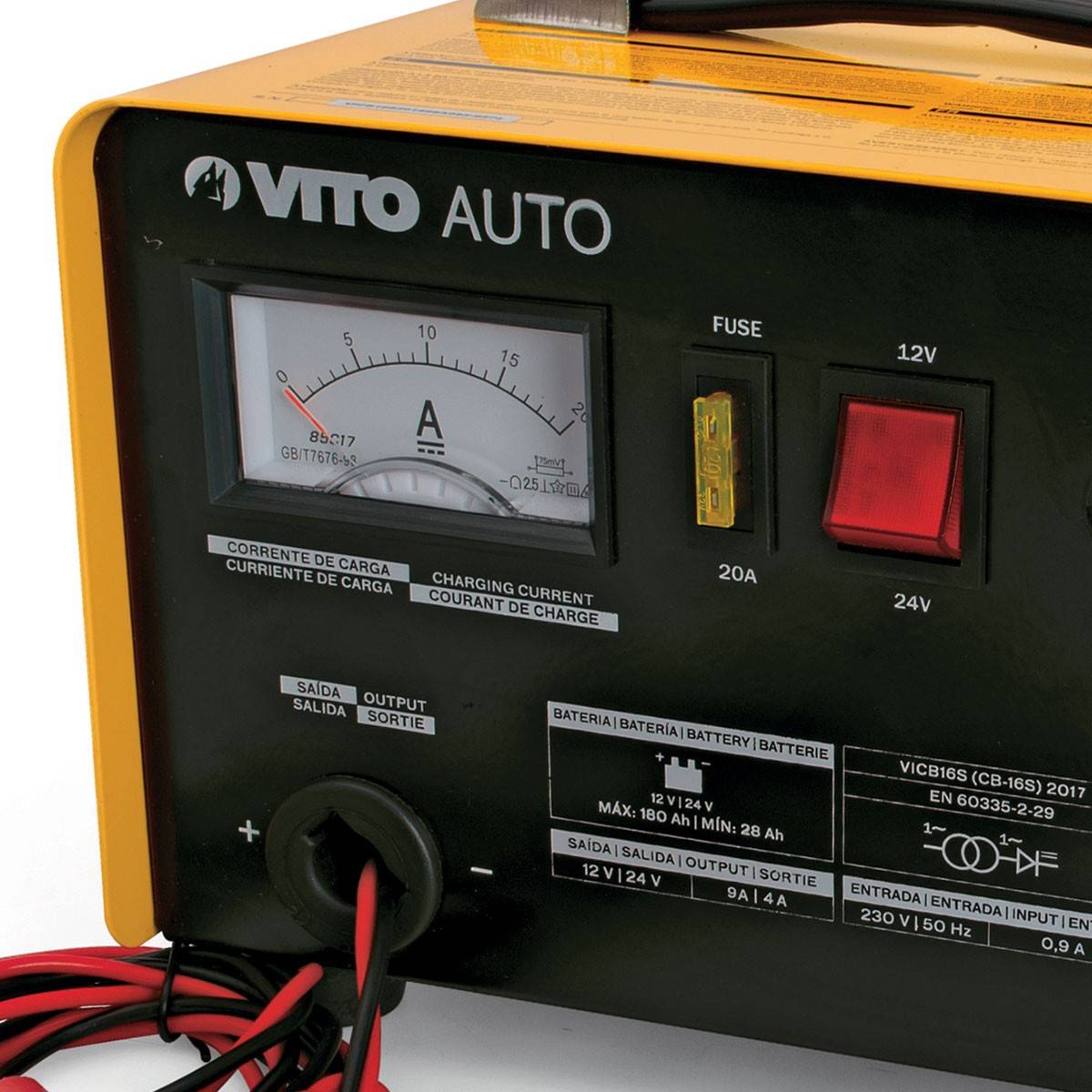 Chargeur de Batterie Auto Poids Lourds 12/24V Capacité 28 - 180Ah VITO - Imagen 2