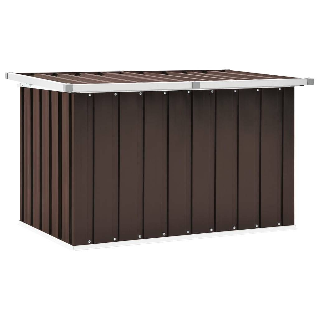 Helloshop26 - Coffre boîte meuble de jardin rangement 109 x 67 x 65 cm marron - Imagen 1