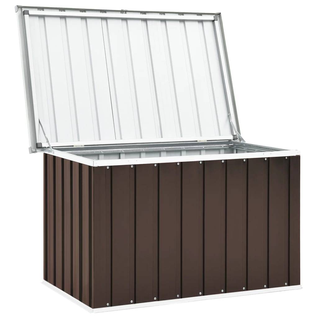 Helloshop26 - Coffre boîte meuble de jardin rangement 109 x 67 x 65 cm marron - Imagen 4