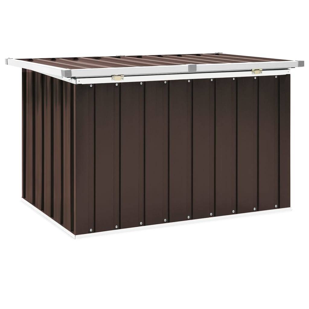 Helloshop26 - Coffre boîte meuble de jardin rangement 109 x 67 x 65 cm marron - Imagen 3
