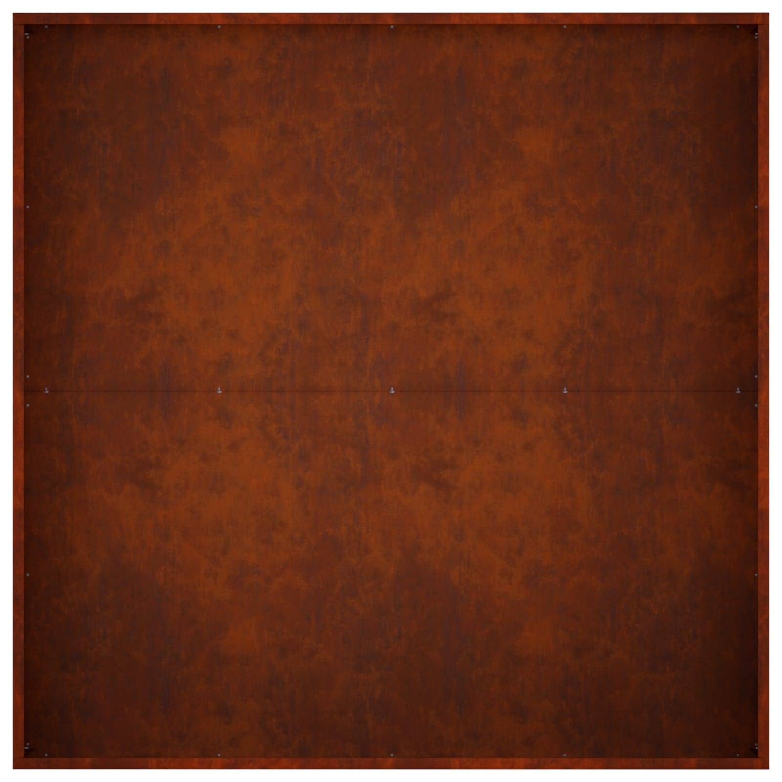 Vidaxl - Cache-pot de jardin Rouillé 80 x 80 x 20 cm Acier patiné vidaXL 8005020 - Image 6