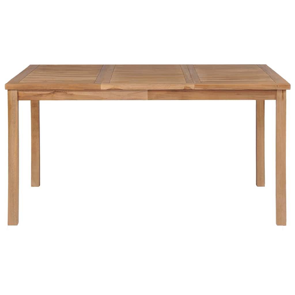 Table de jardin bois de teck solide 150 x 90 x 77 cm - PANGIVO - Image 2