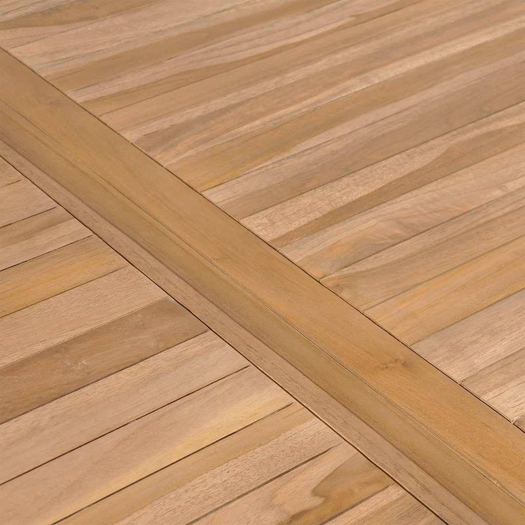 Table de jardin bois de teck solide 150 x 90 x 77 cm - PANGIVO - Image 4