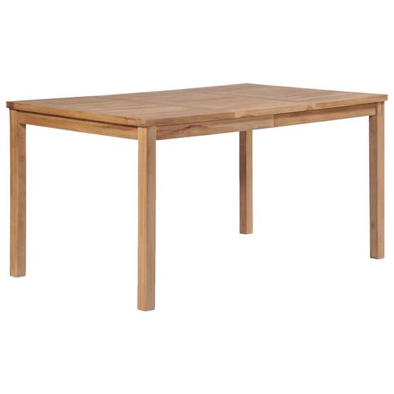 Table de jardin bois de teck solide 150 x 90 x 77 cm - PANGIVO - Image 1