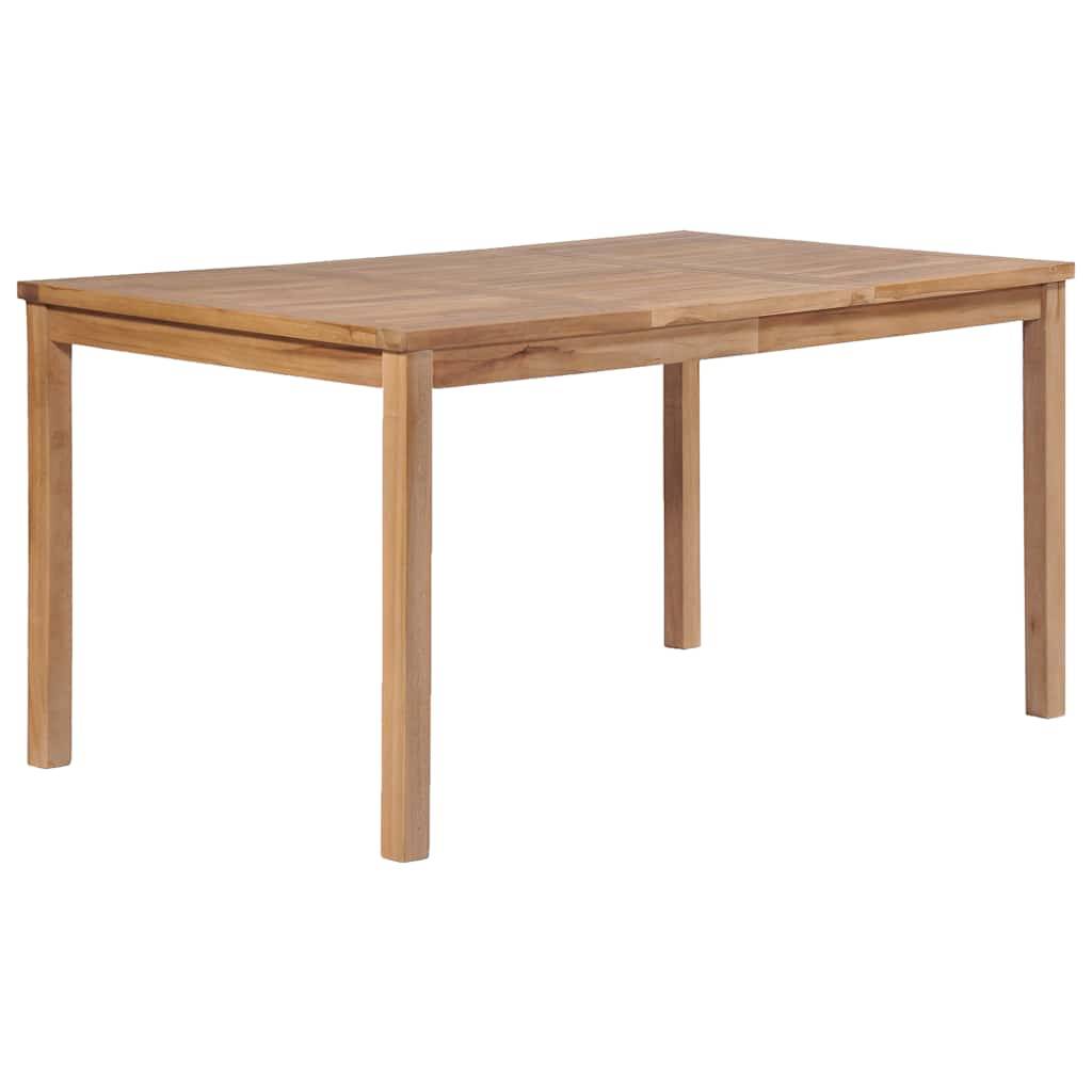 Table de jardin bois de teck solide 150 x 90 x 77 cm - PANGIVO - Image 1