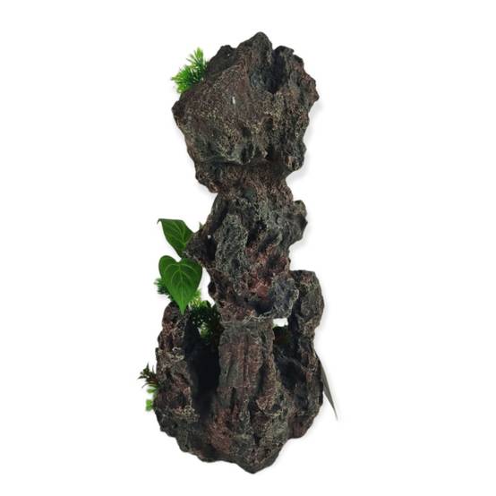 Décoration rocher et plantes 22x16x H 45cm, aquarium. - Image 4