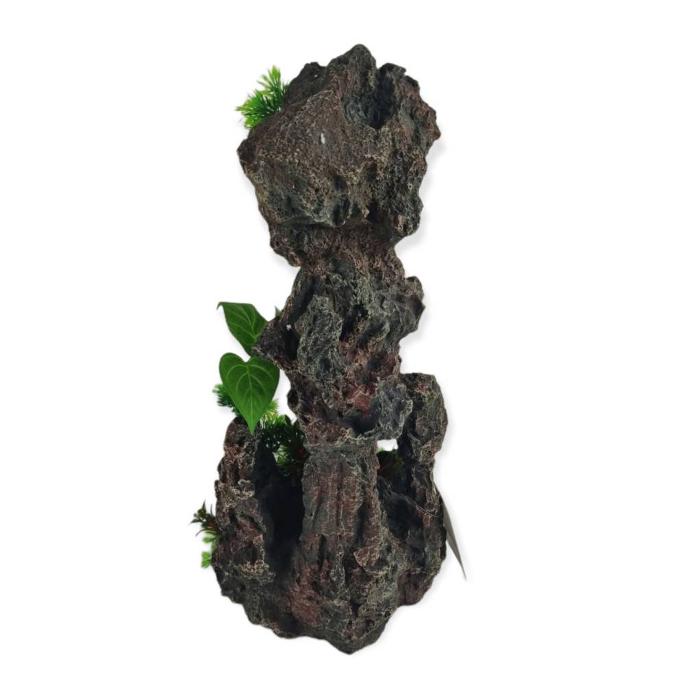 Décoration rocher et plantes 22x16x H 45cm, aquarium. - Imagen 4