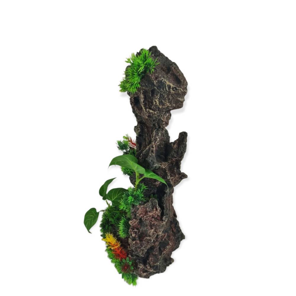 Décoration rocher et plantes 22x16x H 45cm, aquarium. - Image 3