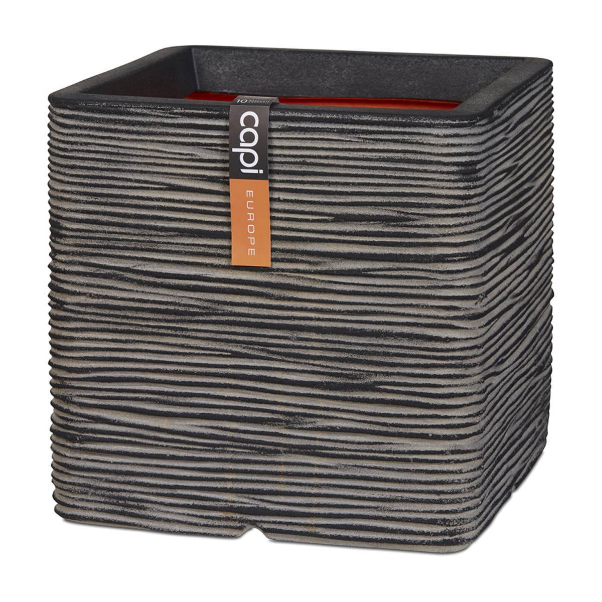 Artificielles - Bac Rib Top Qualité Int/Ext. cube 30x30x30 cm anthracite - dimhaut: H 30 cm - couleur: Gris anthracite