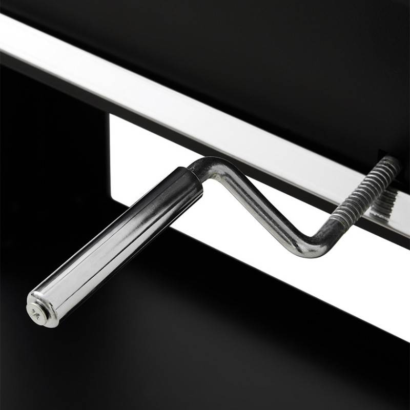 Brasero - Barbecue charbon Malaga - BRASERO - Grille acier chromé 72 x 40,5 cm - Cuve charbon ajustable en hauteur avec manivelle, Noir - Imagen 5