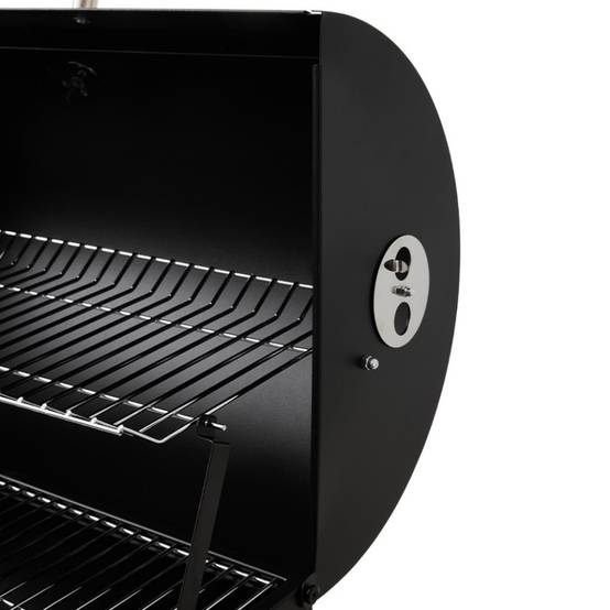 Brasero - Barbecue charbon Malaga - BRASERO - Grille acier chromé 72 x 40,5 cm - Cuve charbon ajustable en hauteur avec manivelle, Noir - Imagen 6