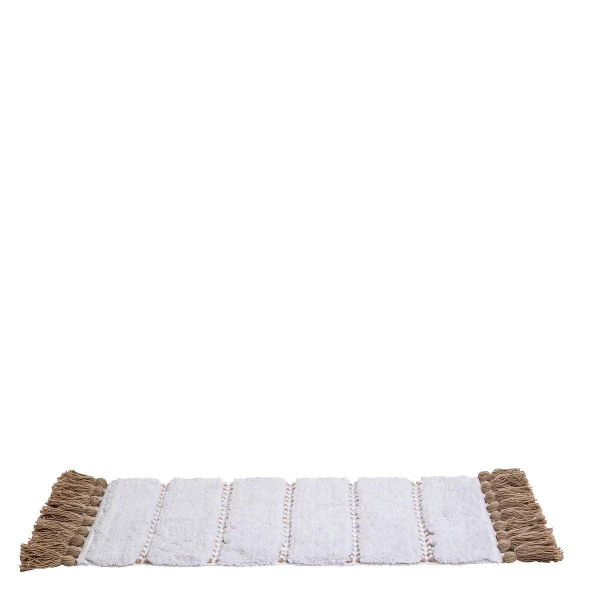 Tapis Salle de Bain "Pompons" 50x75cm Taupe - Image 3