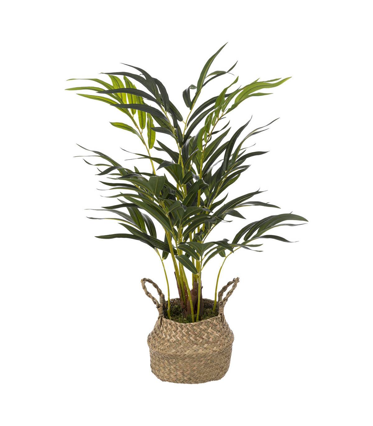 Plante artificielle Palmier dans Pot en Roseau H 80 cm - Image 1
