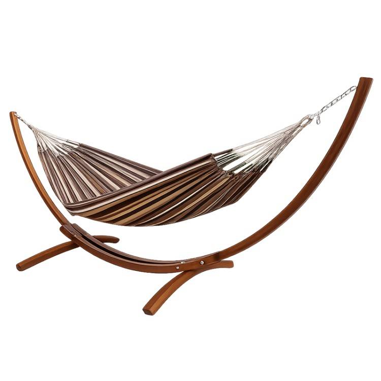 Tropical Hamac - Hamac avec support bois Latino L Choco Oro - Tropical Hamac