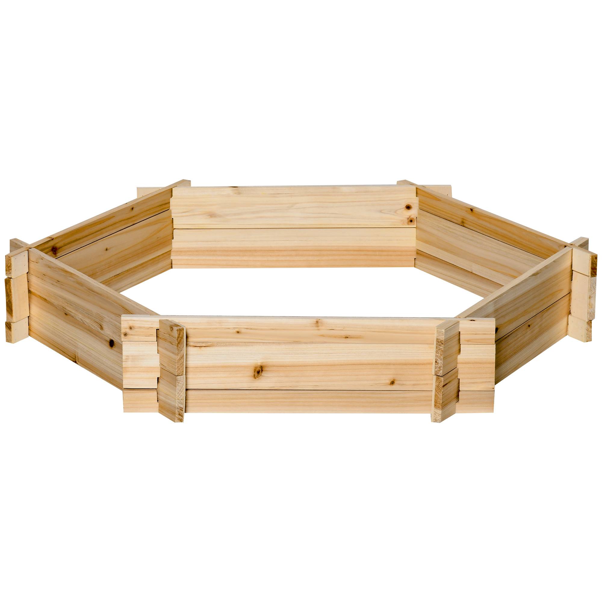 potager sans fond bois structure emboîtable 100x92x16 jardin potager naturel - Image 2