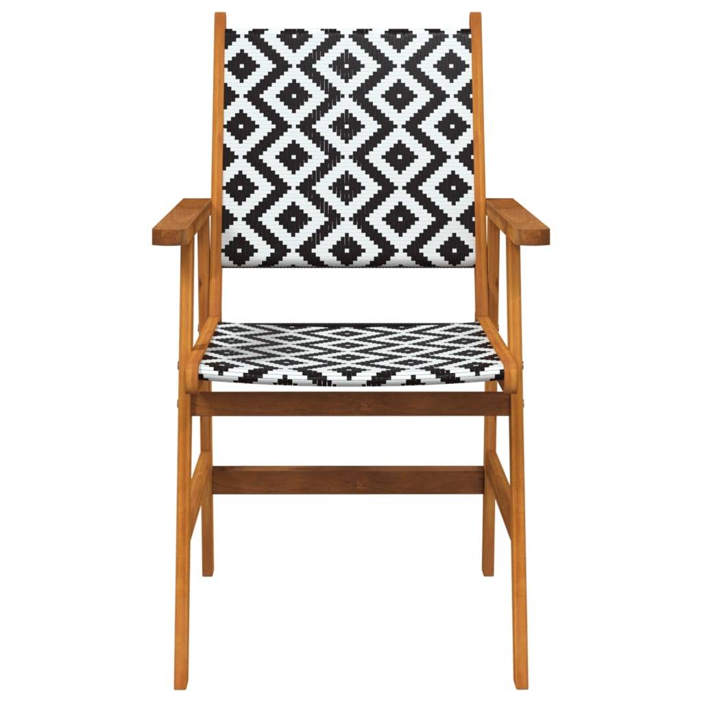 Maison Chic - Ensemble de 5 pcs table de jardin avec chaises - mobilier de jardin Bois d'acacia solide-JU2750 - Image 6