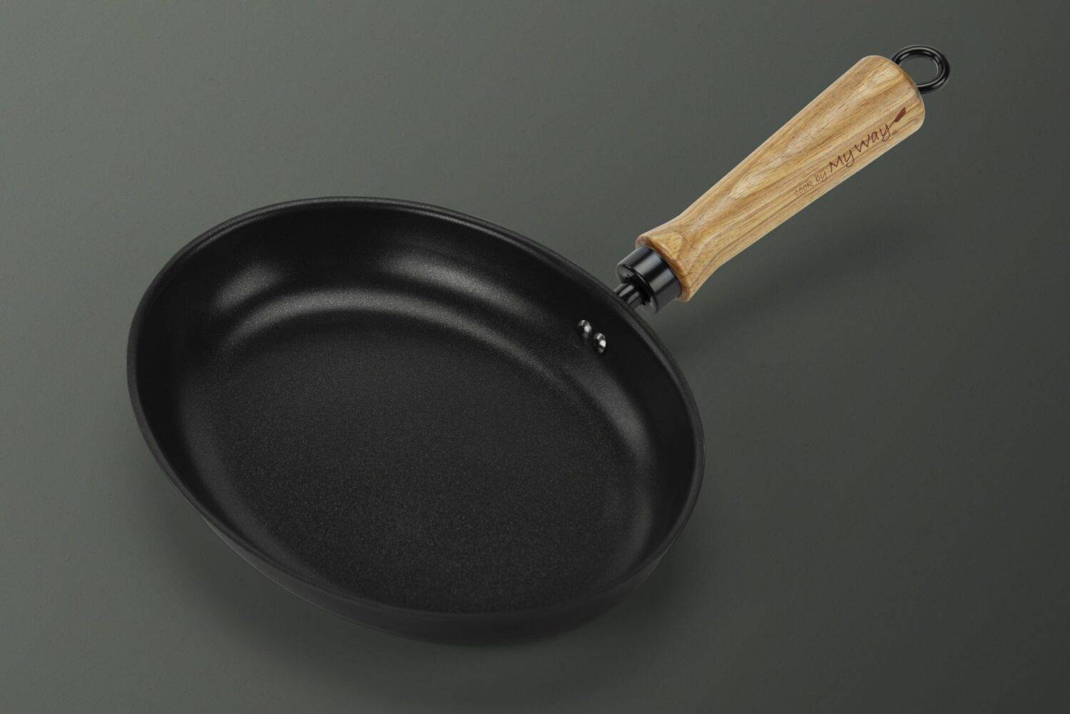 Poêle ovale à poisson - 24 cm - En acier carbone - Compatible toutes plaques de cuisson - Myway - Imagen 6