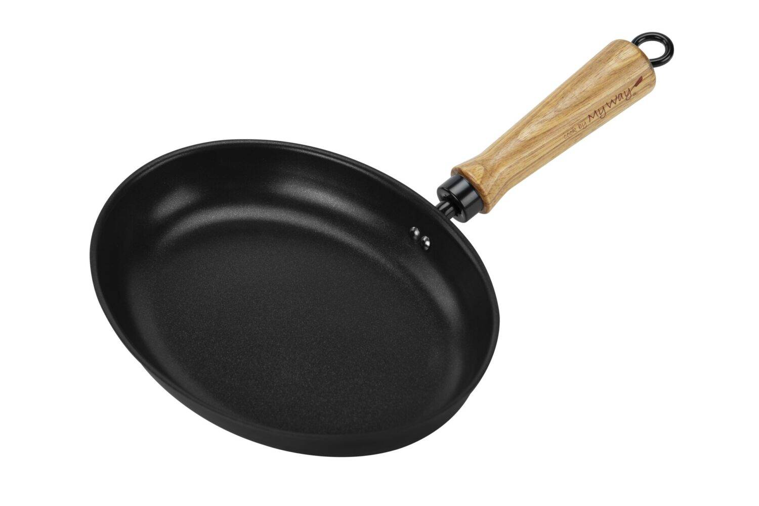 Poêle ovale à poisson - 24 cm - En acier carbone - Compatible toutes plaques de cuisson - Myway - Imagen 1