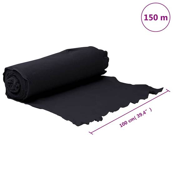 Feutre Géotextile Polyester Jardin Anti-Mauvaises Herbes Grand Rouleau Noir 1x150m - ComfortXL Outdoor Living - Image 10