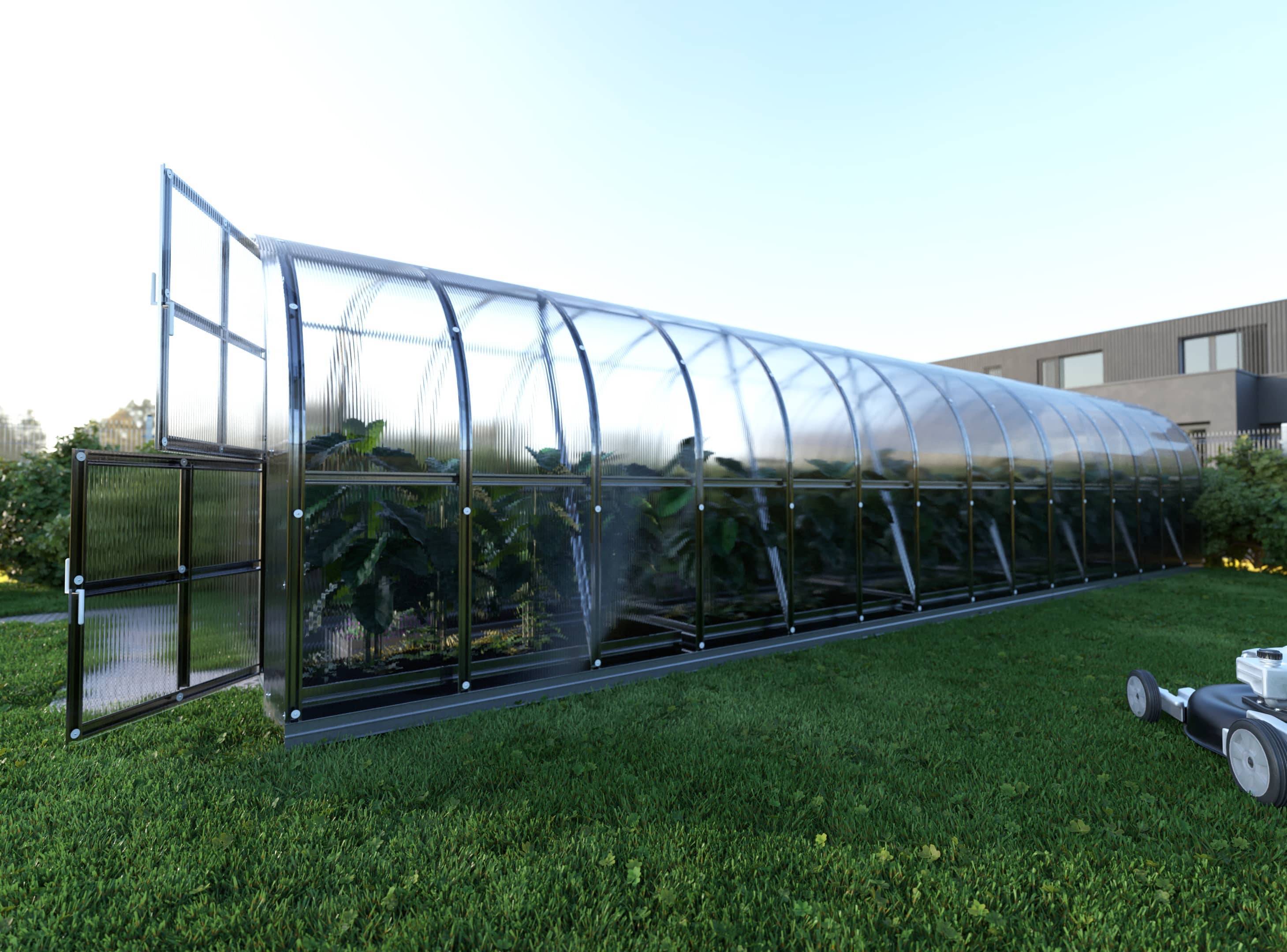 Serre KLASIKA ARCH 3 x 12 m (36 m²), 4 mm avec revêtement en polycarbonate - Image 2