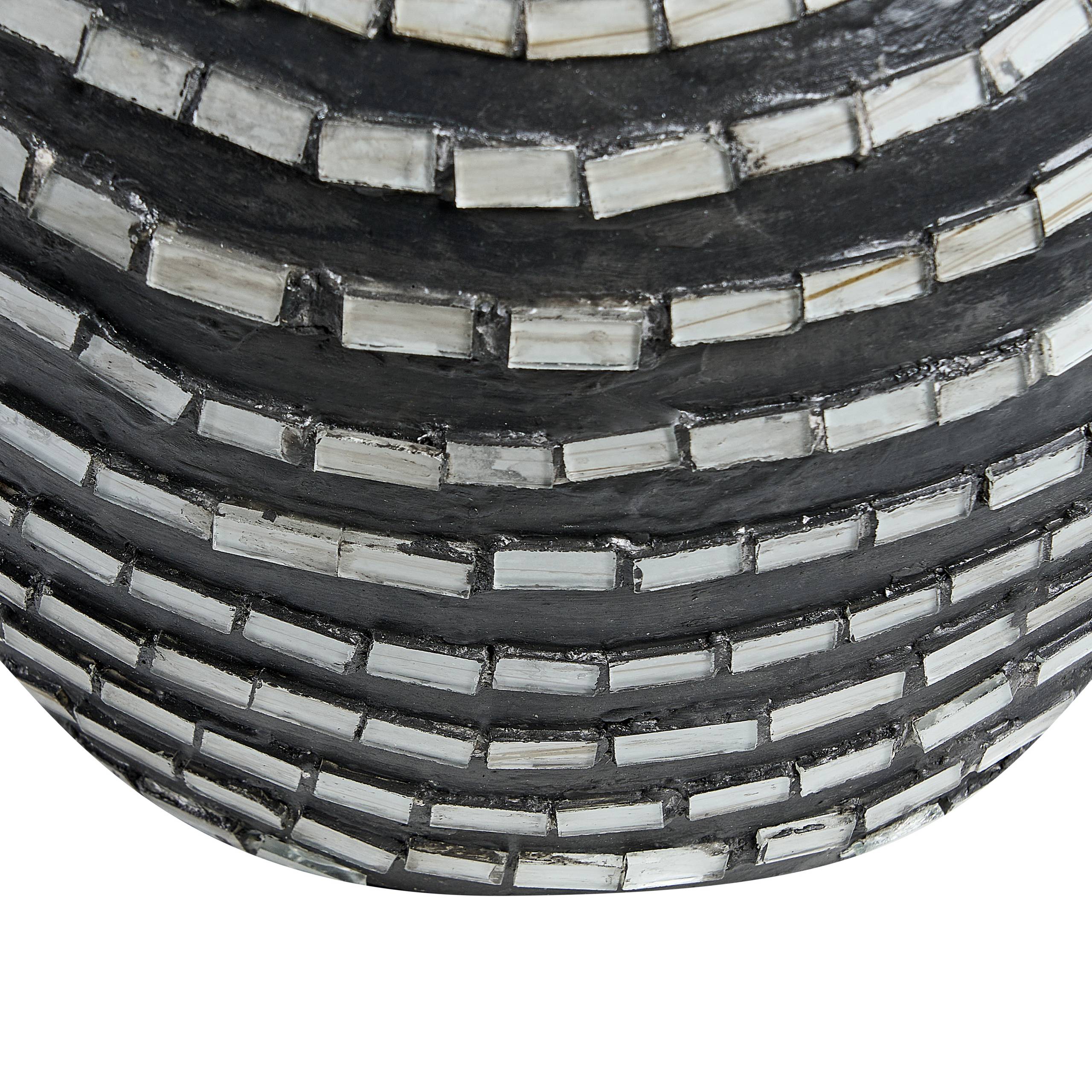 Beliani - Vase décoratif Terre cuite Noir KUALU - 24x24x35- Beliani - Image 6