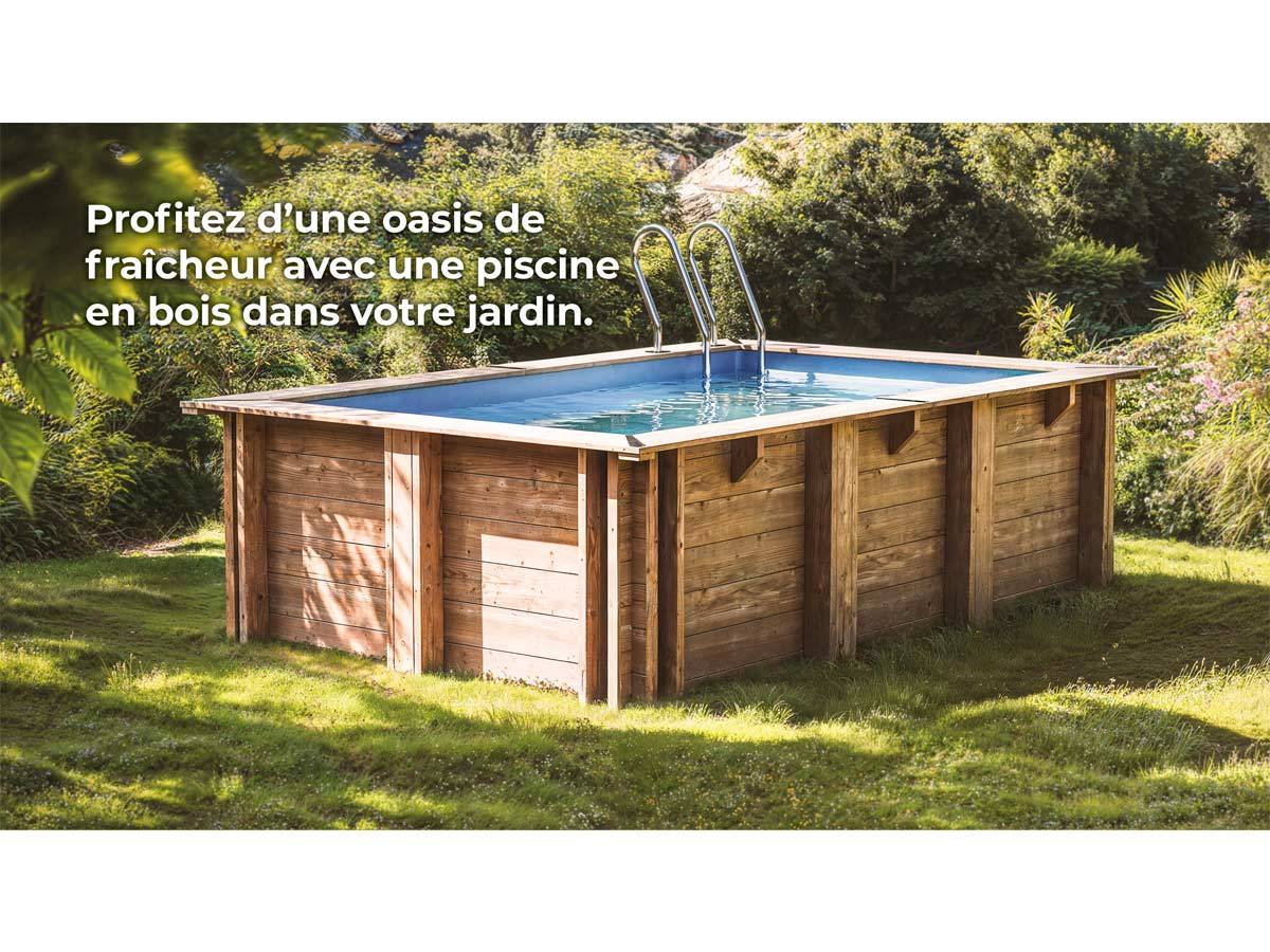 Gré - Piscine en bois traité City L 2 x l 2 m - Image 3