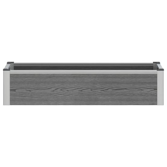 ComfortXL - Bac de Jardin Surélevé WPC Gris pour Extérieur Grille Amovible 100x30cm - ComfortXL Outdoor Living - Image 4