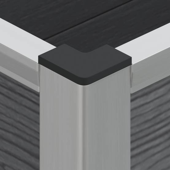 ComfortXL - Bac de Jardin Surélevé WPC Gris pour Extérieur Grille Amovible 100x30cm - ComfortXL Outdoor Living - Image 6