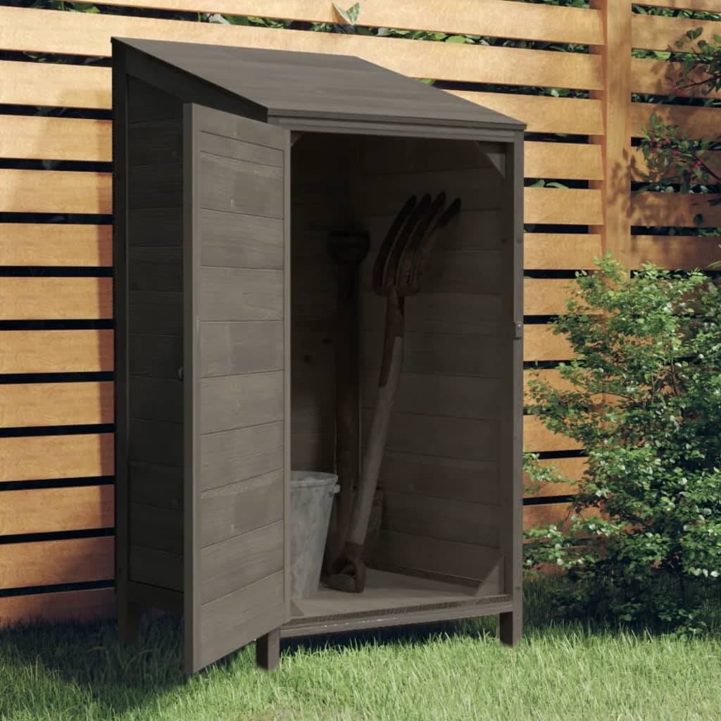 Vidaxl - Remise de jardin Anthracite 55x52x112 cm Bois de sapin solide vidaXL 152180 - Image 1