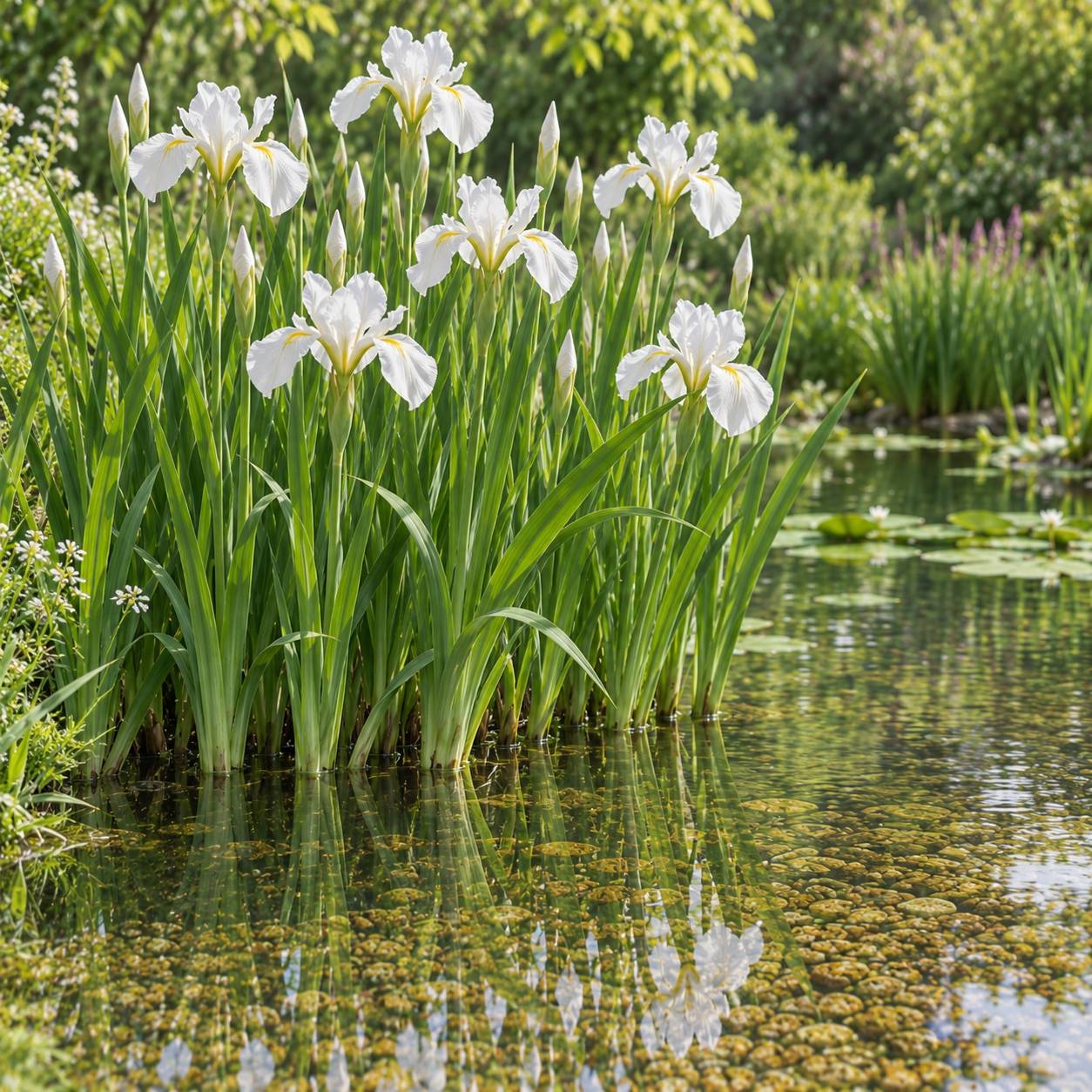 Iris blanc - Iris kaempferi - 12 plantes - Image 2