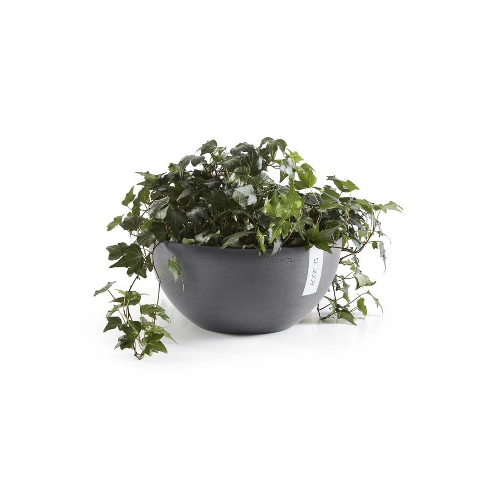 Ecopots - Pot Rond Brussels 35 Gris - Ø 35 x H. 16,5 cm - 11,5 L ECOPOTS - Imagen 3