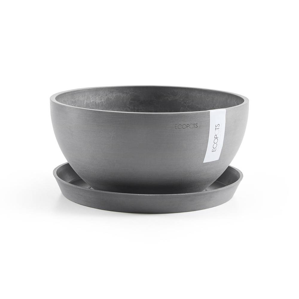 Ecopots - Pot Rond Brussels 35 Gris - Ø 35 x H. 16,5 cm - 11,5 L ECOPOTS - Imagen 5