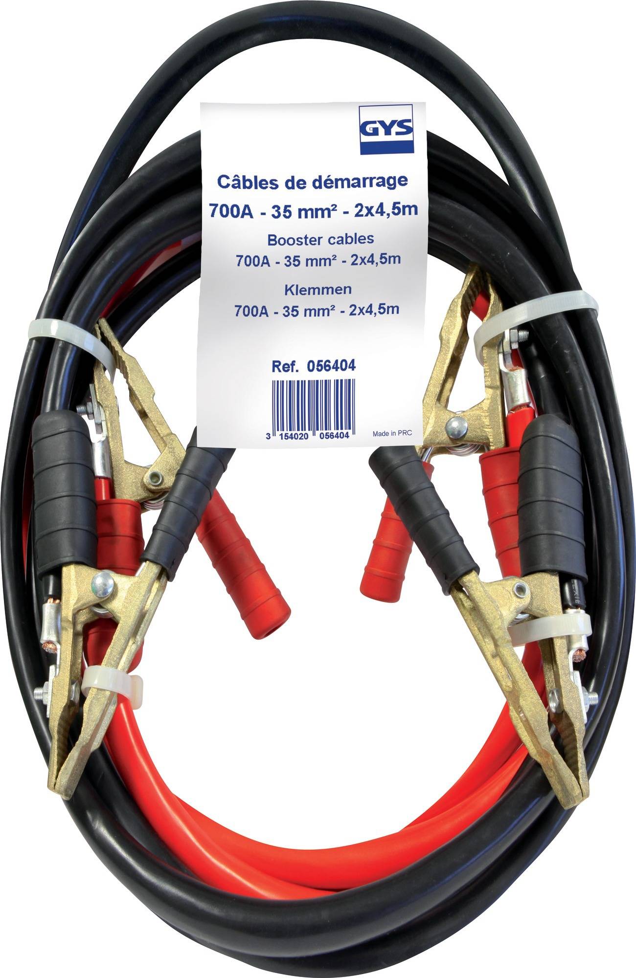 Câbles de démarrage 500 A - 3 m / 25 mm² Pinces laiton - 564015 - GYS - Imagen 2