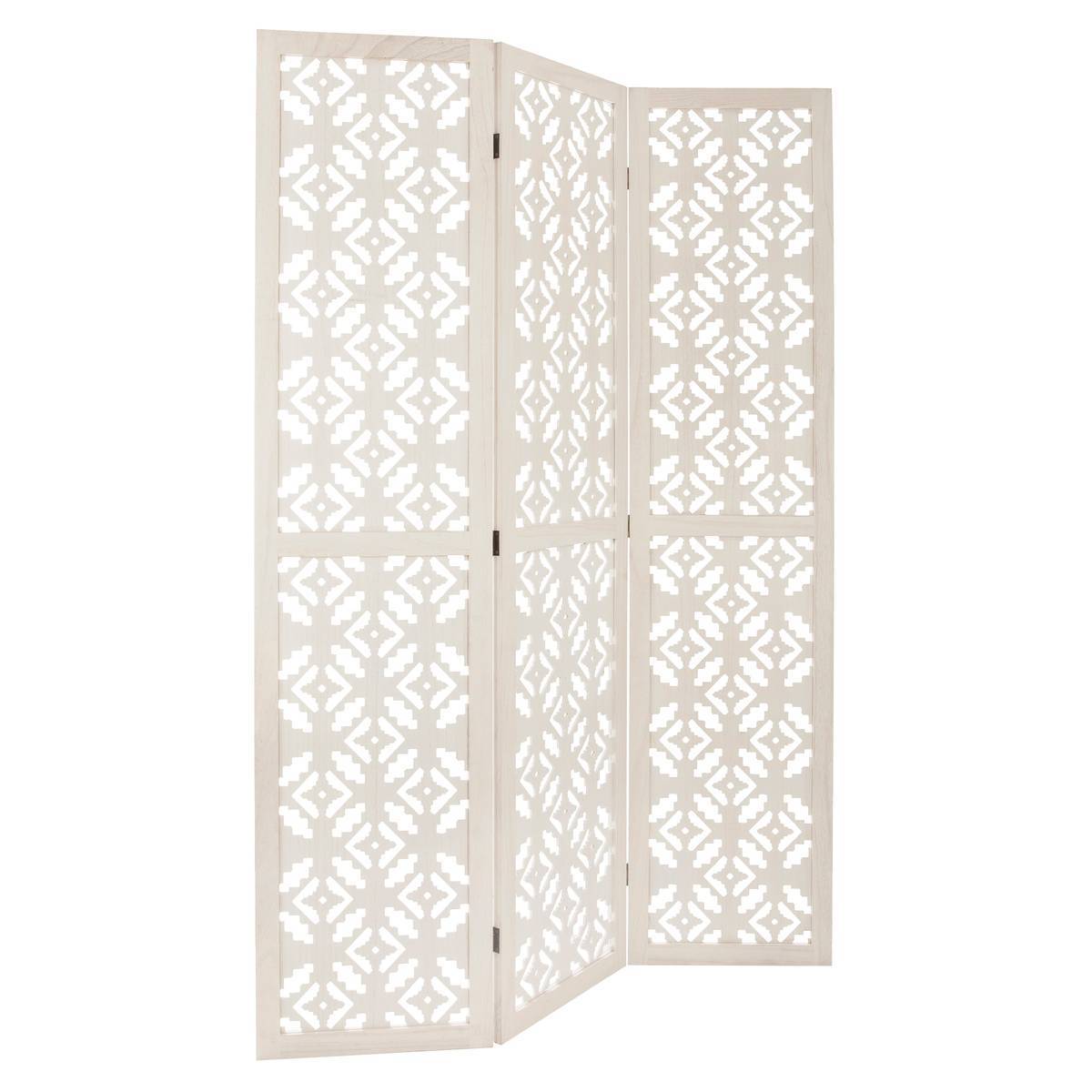Atmosphera - Biombo "Nómada" blanco H170cm - Atmosphera Creador de interiores - Imagen 1