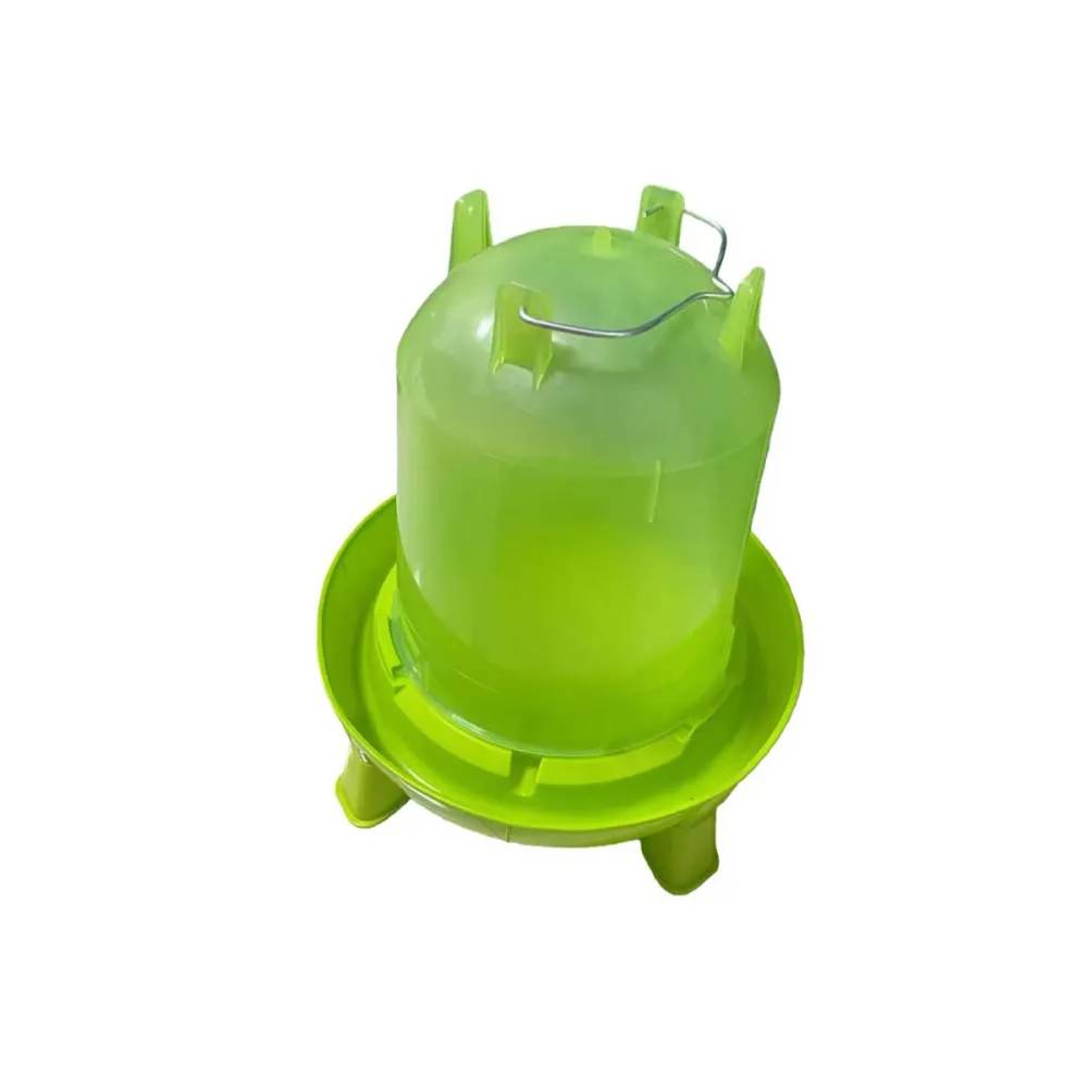 Abreuvoir sur pied avec poignée 11L pour volailles - Vert - Image 1