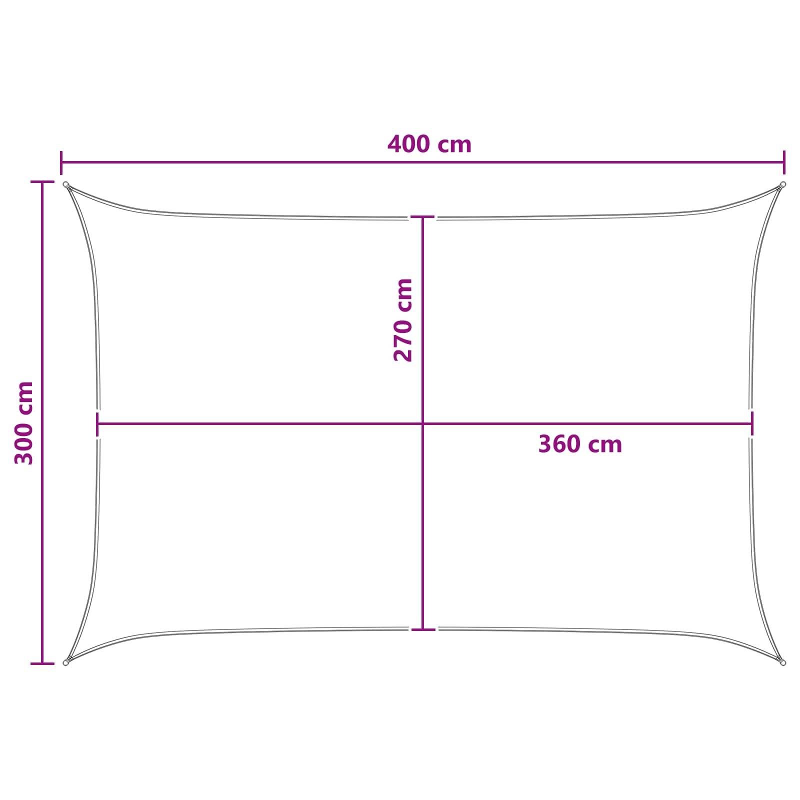 PANGIVO - Voile d'ombrage HDPE bleu et blanc 400 x 300 cm - PANGIVO - Image 7