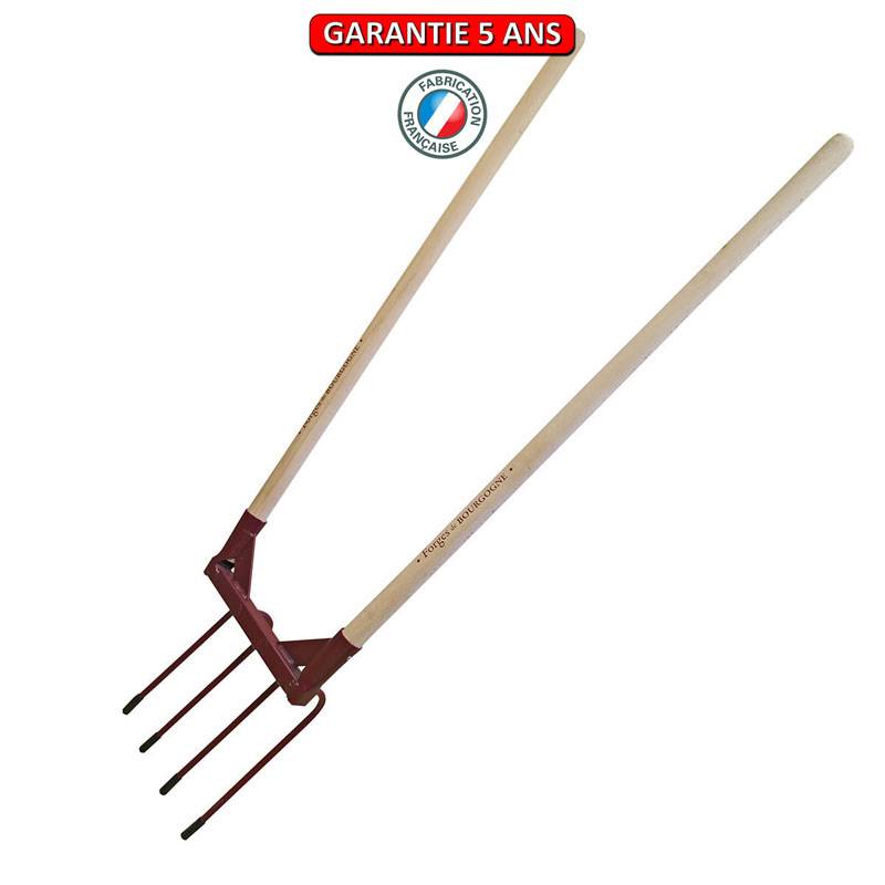 Outils Perrin - Bêche 4 dents AEROGRIF emmanché Outils Perrin
