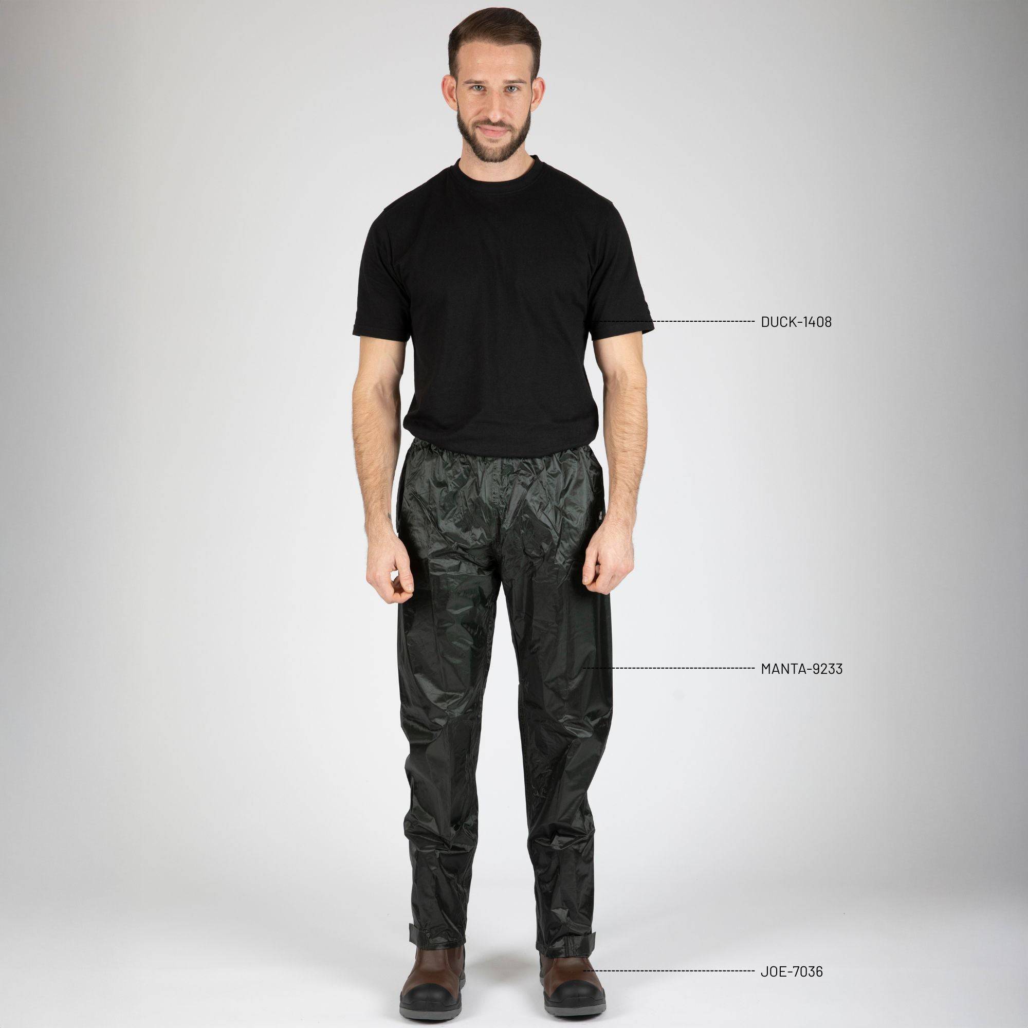 taille xxl - manta - pantalon de pluie de travail - 9233 olive - Image 2