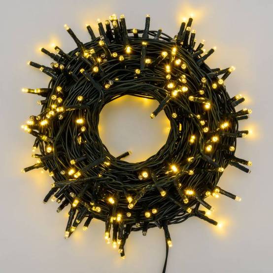 Lotti - Guirlande lumineuse Multi Flash 18M 300 miniLED blanc chaud gold extérieur Lotti - Image 1
