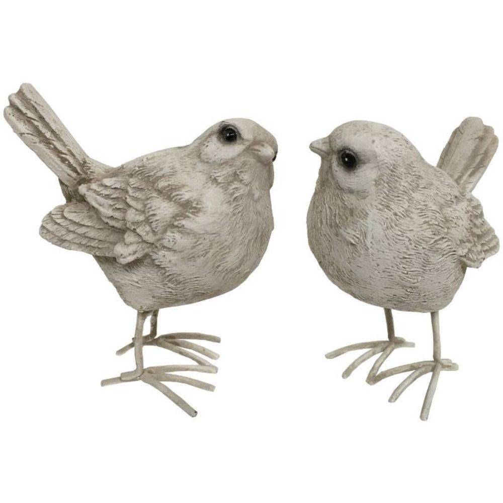 Chemin De Campagne - Oiseau en résine crème 9 x 5 x 9 cm Chemin de campagne - Imagen 1