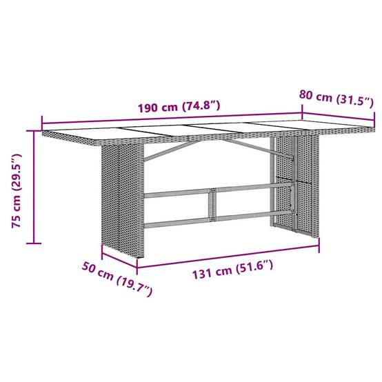 Salon de Jardin en Résine Tressée Grise pour 8 Personnes, Fauteuils Relax et Table en Bois d'Acacia – ComfortXL Outdoor Living - Image 9