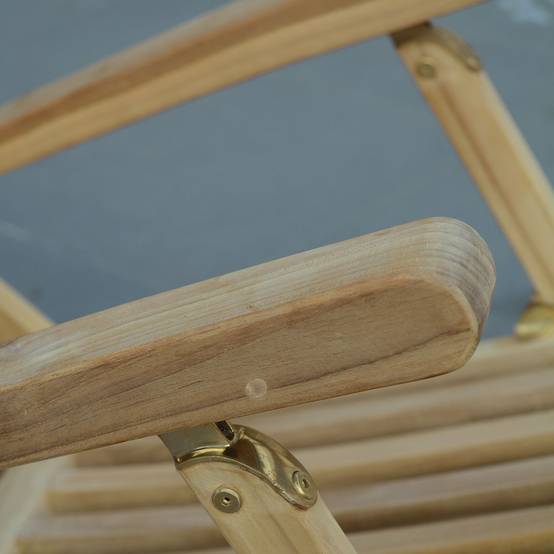 Chaise Longue en teck massif Bahia - TECK'Attitude - Imagen 5