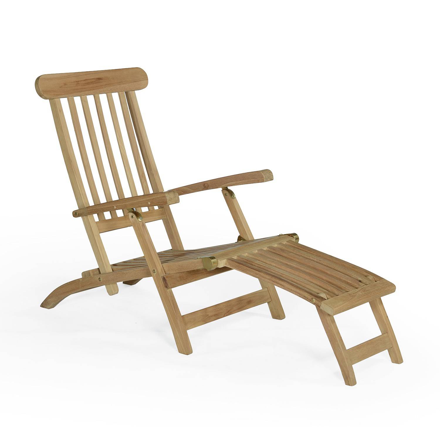 Chaise Longue en teck massif Bahia - TECK'Attitude - Imagen 1