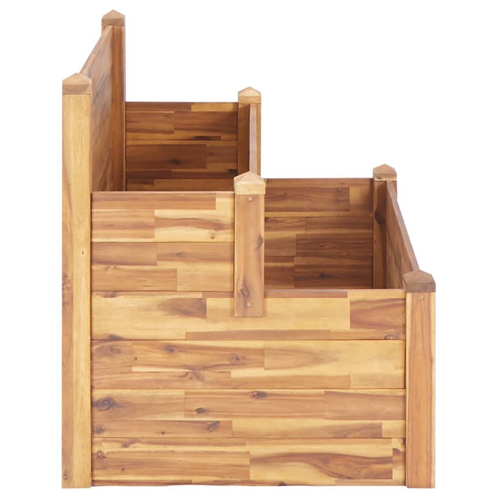 Maison Chic - Jardinière sur 2 niveaux - Bac à Fleurs - Pot De Fleurs 110x75x84 cm Bois massif d'acacia - Imagen 5