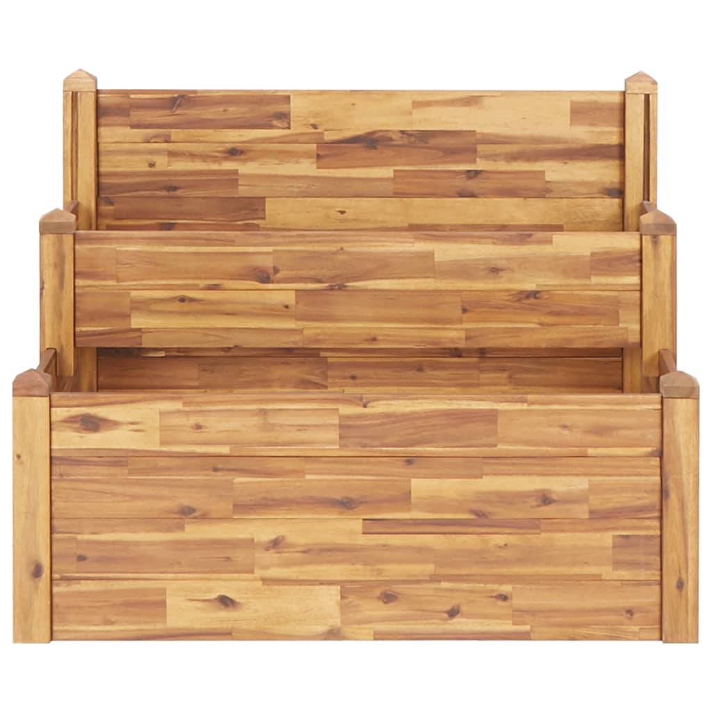 Maison Chic - Jardinière sur 2 niveaux - Bac à Fleurs - Pot De Fleurs 110x75x84 cm Bois massif d'acacia - Imagen 3
