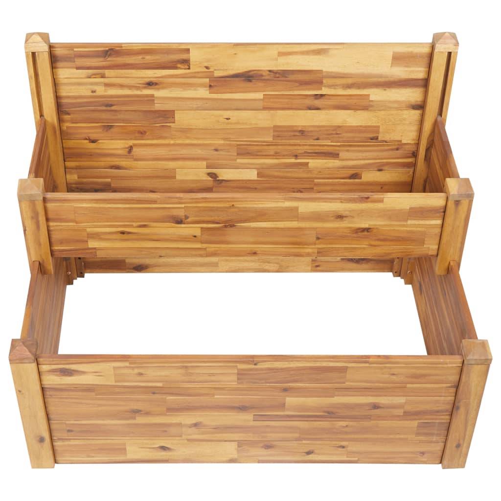 Maison Chic - Jardinière sur 2 niveaux - Bac à Fleurs - Pot De Fleurs 110x75x84 cm Bois massif d'acacia - Imagen 4
