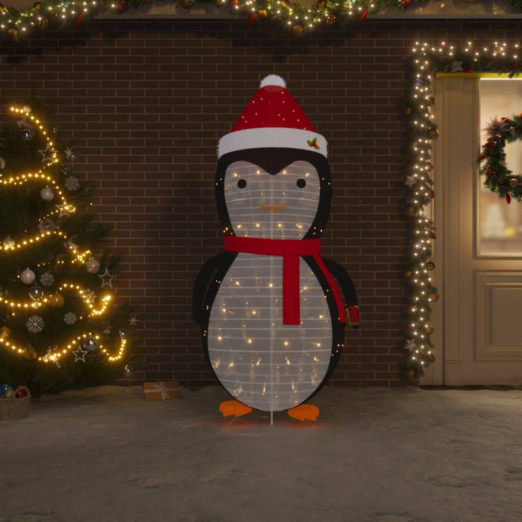 Lot De 2 Pots Lumineux Pingouins De Noël – Artisanaux Avec Bougies LED Argentées