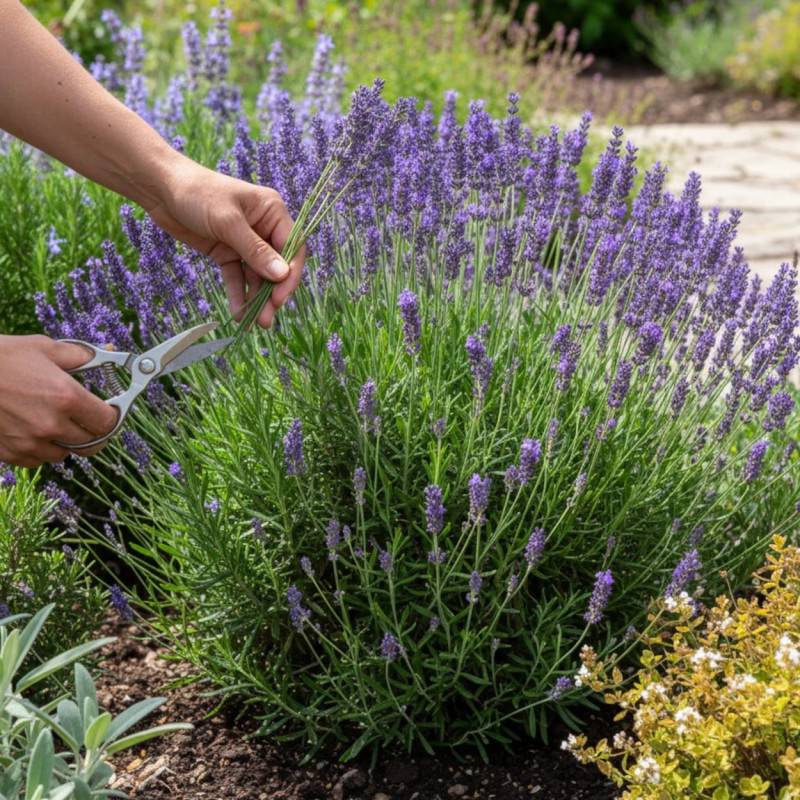 Lavande Grosso, Lavandin à fleurs Bleue - feuillage Persistant - Pot de 12L - 50/60 cm-  hauteur à maturité De 0,50 m à 1,00 m - Image 3